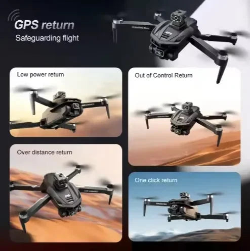 2024 New V168 RC Mini Drone 8K High Quality Kids Rc Fpv Mini Helicopter Quadcopter Toy Rc Drone GPS 5G WiFi FPV