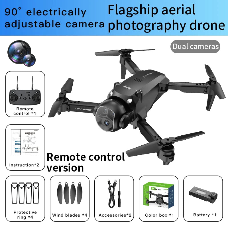 2025 Hot Sale E4 Mini Drone 4k Camera Foldable Wifi RC Quadcopter FPV Drone With HD Camera Obstacle Avoidance Aerial Photography