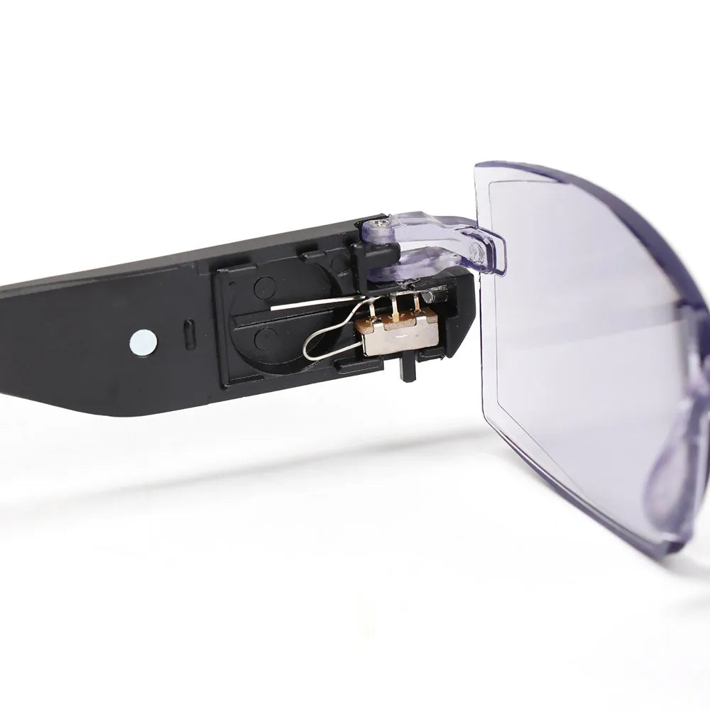 Intelligent Zoom Reading Glasses Led with Light Presbyopia Glasses Suitable for +1.0 To +3.5 Men and Women