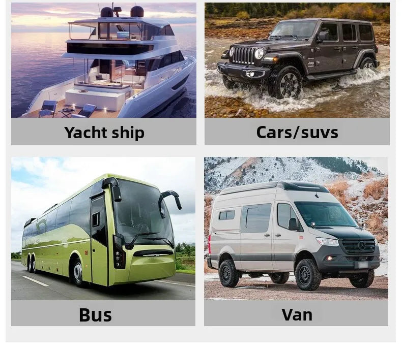 Parking Heater 12V/24V Compatible All-in-one Diesel Air Heater Suitable Winter Heating in Trucks  Cars Homes Cabins Boats Etc