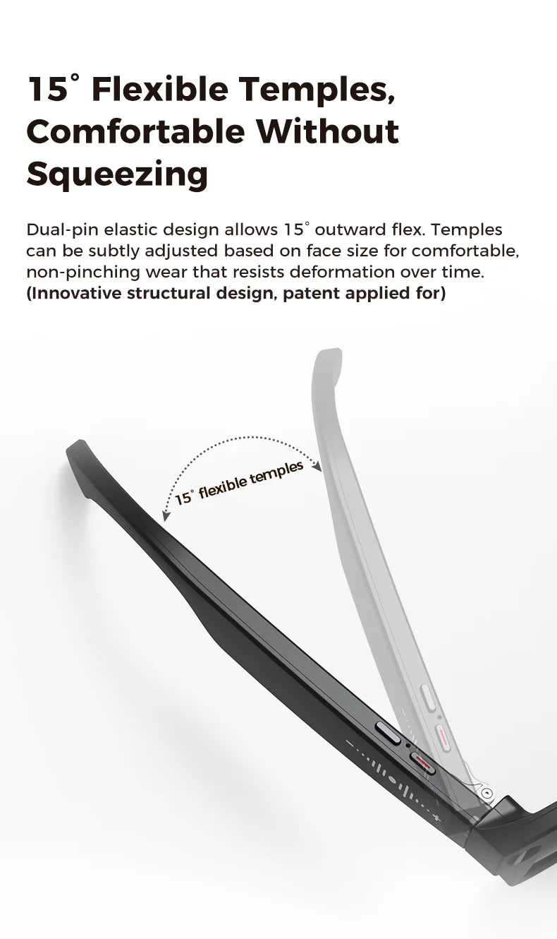 2025 New Intelligent AI Glasses 800W Pixel Camera HD 6K Video Recording AI Translation Music Control Intelligent Wearable Device