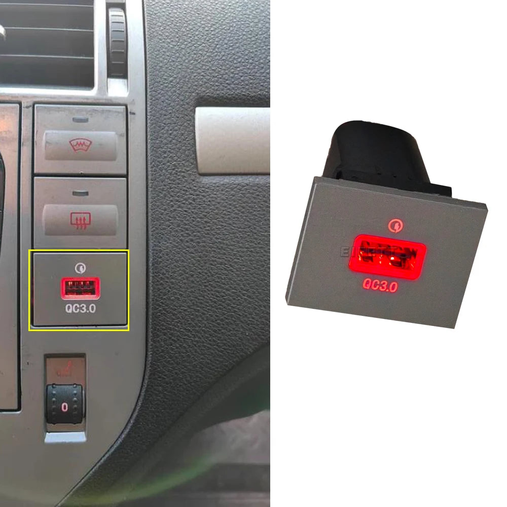 Car USB Charger Fast Charge Adapter Socket For Ford Focus 2 mk2 2009 2010 2011 Accessories