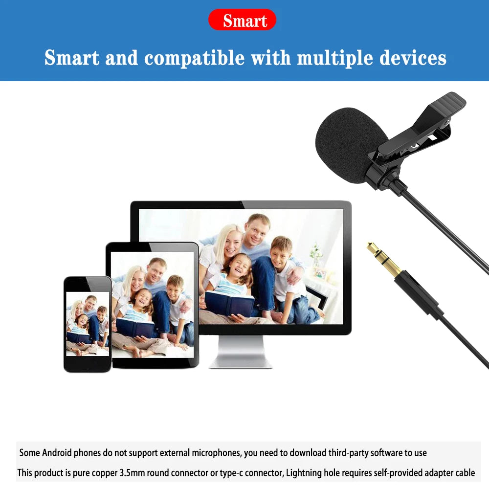 Hikity Universal portable 3.5M Mic Microphone Hands-free Microphone Speaker For Car Radio Multimedia Player