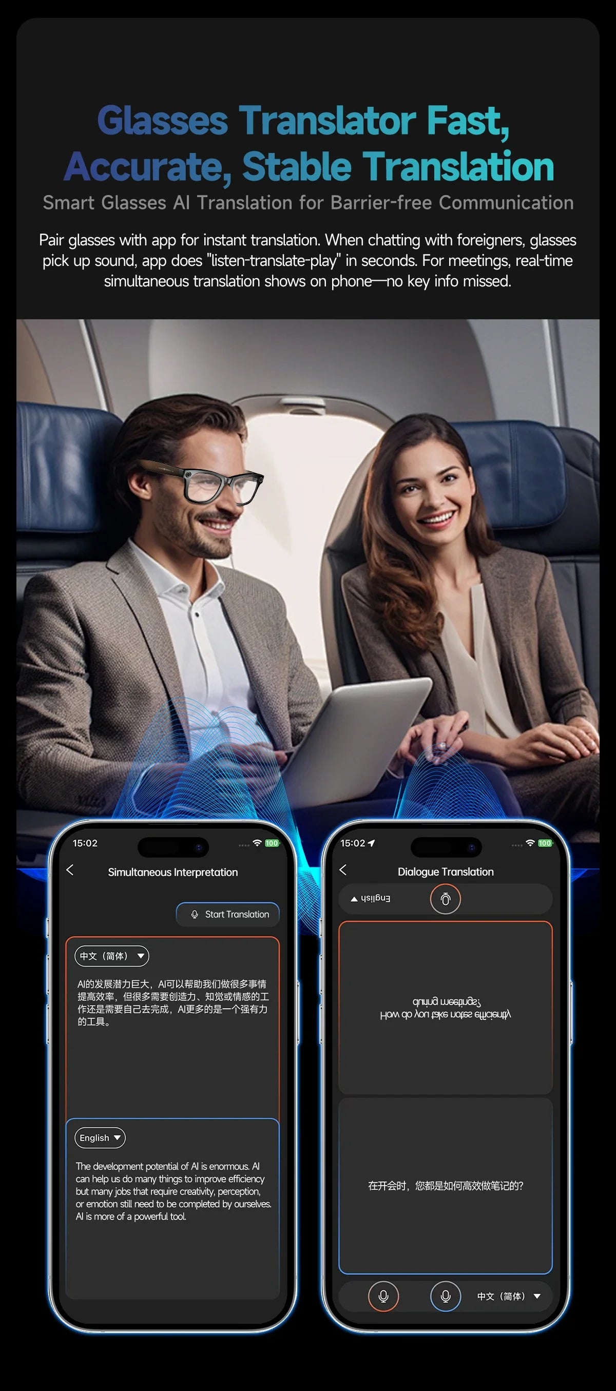 2025  Smart  Sunglasses ai smart glasses with Camera Video 8MP Translation  Bluetooth Call Music Play Men Women  Recording 100+