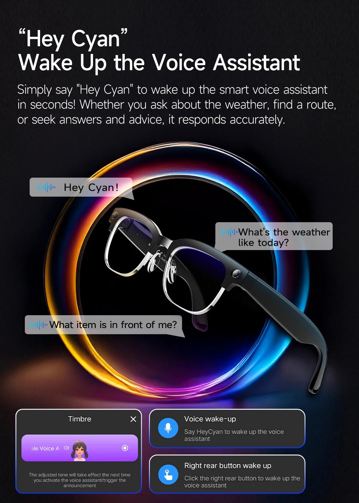 2025 New Intelligent AI Glasses 800W Pixel Camera HD 4K Video Recording AI Translation Music Control Intelligent Wearable Device