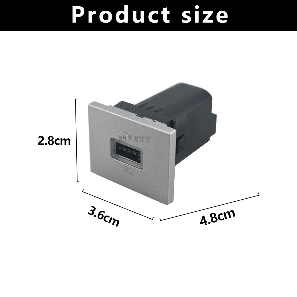 Car USB Charger Fast Charge Adapter Socket For Ford Focus 2 mk2 2009 2010 2011 Accessories