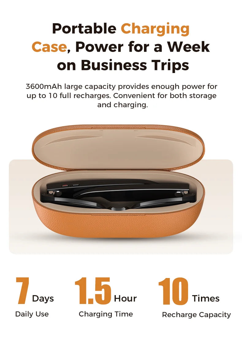 2025 New Intelligent AI Glasses 800W Pixel Camera HD 6K Video Recording AI Translation Music Control Intelligent Wearable Device